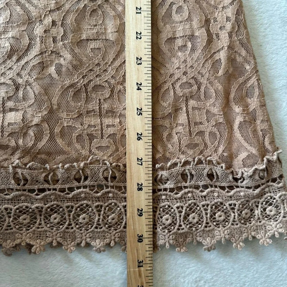 Y2K 2000s Boho Coconut Girl Lace Mini Slip Coverup Dress - Picture 9 of 10